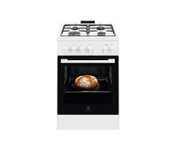 LKK500010W Cuisinière à gaz avec four électrique n°4 brûleurs 50 x 60 cm Classe énergétique A