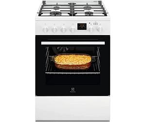 Electrolux LKK640200W Cuisinière à gaz avec four électrique Blanc 60 x 60 cm