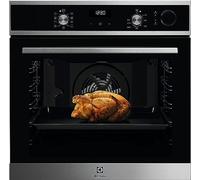 Electrolux LOC5H40X2 Four compact combiné micro-ondes encastrable avec | Four compact combiné avec micro-ondes encastré, écran électronique, plusieurs fonctions, acier inoxydable
