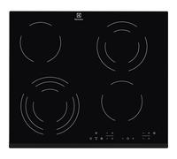 Electrolux Plaque vitrocéramique EHF6343FOK – 4 plaques – niche 56×49 cm – cadre biseauté – Noir