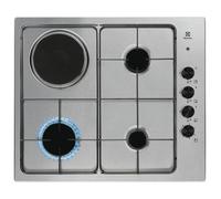 Plaque de cuisson mixte 60cm 4 feux acier inox Electrolux EGL62821OX inox
