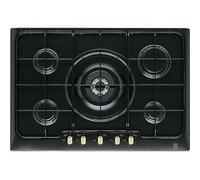 ELECTROLUX PN750RUV Table De Cuisson 75 CM 5 Brûleurs Noir Fonte Boutons Bronze
