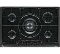 Electrolux PN750UV Table de Cuisson Noir 75 CM 5 Feux Gaz Commandes Avant