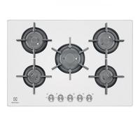 ELECTROLUX PVF750UOB Cuisinière À Gaz 5 Brûleurs 75CM Cristal Blanc