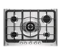 ELECTROLUX PX750UOV Table de Cuisson 75 CM 5 Feux Inox 1 Brûleur Triple Couronne