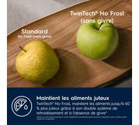 Electrolux Réfrigérateur-congélateur combiné Encastrable 177.2 cm TwinTech® ENT6NE18S1 Blanc