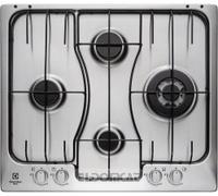 Electrolux RGG6243LOX Noir, Acier inoxydable Intégré 60 cm Gaz 4 zone(s)