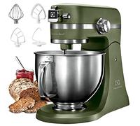 Electrolux Robot pâtissier Pétrisseuse vert | 1200 W, 10 vitesses, acier inoxydable, avec fouet et couvercle, vert