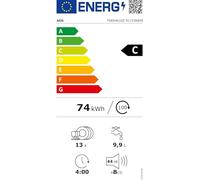 Electrolux Série 300 Lave-vaisselle intégré Total EEA27410L, technologie AirDry, 13 couverts, optimisez l'énergie et le temps avec AutoSense, installation simple avec PerfectFit, 60 cm, classe C