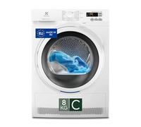 Electrolux Série 700 GentleCare Sèche-linge à pompe à chaleur, 8 kg, EW7H583W, Classe C, 14 programmes, Technologie SensiCare, Moteur Inverter, Filtre Easy Flow, 67 dB, 850 x 596 x 636 mm