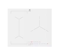 Electrolux Table de cuisson à induction EIV63342CW 3 feux 7350W niche 56x49 cm sans cadre blanc
