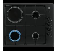Electrolux - Table de cuisson mixte 4 feux noir EGL62821OB