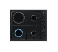 Table de cuisson mixte 4 feux noir Electrolux EGL62821OB noir G