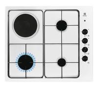Electrolux Table de cuisson mixte 55cm 4 feux blanc - EGL62821OW