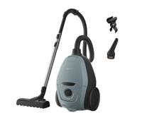 Electrolux Ultra Silencer Plus Aspirateur avec Sac EUSP-2MB4B, Silencieux 64 DB, Brosse AllFloor Auto Tous Sols, Filtration HEPA Lavable, Rayon d’Action 12 m, 3,5 L, Bleu Denim Clair