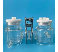 Électrolyseur à bain-marie double couche de type H avec contrôle de température et membrane interchangeable, 1 pièce(250ml-250ml)