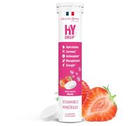 Granions – Pastilles Hydrop Hydratation Fraise – Sans sucres, Électrolytes – 20 pastilles