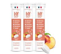 Electrolytes Hydratation - Granions Hydrop Peche - Sans Sucres - Pack X3