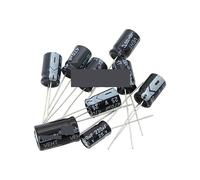 Electrolytic Capacitor 10V 16V 63V 100V 160V 450V 22UF 47UF 100UF 220UF 470UF 1000UF 10000UF 2.2UF 10UF Black Capacitor 2-50PCS AUOQKQUT(100V100UF 10x17 10PC)