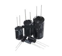 Electrolytic Capacitor 10V 16V 63V 100V 160V 450V 22UF 47UF 100UF 220UF 470UF 1000UF 10000UF 2.2UF 10UF Black Capacitor 2-50PCS AUOQKQUT(100V47UF 8x12 20PCS)