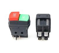 Electromagnetic Starter Push Button Boat Switches ON/OFF Control with Light AC125-250V 6A-10A ABS Shell