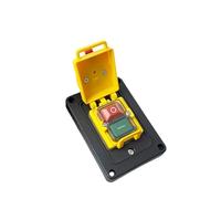 Electromagnetic Switch 400V 7 Pins Starter On Off 15A With Protection Cover Waterproof Momentary Reset Push Button YCZ4-B