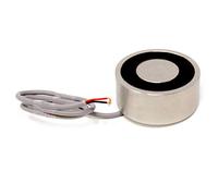 Électromaignet Avec Trou de Montage de 6mm Pour Les Mécanismes de Porte et D'Éclosion - 88,9mm de diamètre x 38,1mm D'Épaisseur - 300kg de Traction - 12V Dc / 8W