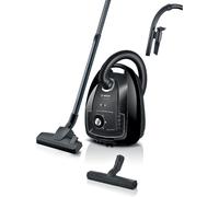 Electroménager Série 4, Bgl38Ba2H, Aspirateur Traîneau Avec Sac, Compact Et Léger, Sac À Poussière Xl 4L, Filtre Hygiénique Pureair Lavable, Rayon D'Action 10 M, Noir