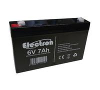Electron Batterie étanche rechargeable au plomb, 6 V, 7 Ah avec connecteur Faston 4,8 mm, 151 x 33 x 98 mm