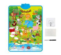 Electronic Alphabet Wall Chart, Interactive Music Learning Poster, 16.14x21.85 inch Talking Speech & Lightweight, Function Educational Toys for Children Girls 2 4, Early Language