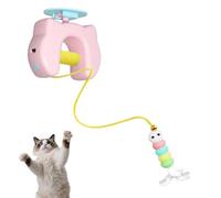 Electronic Cat Toys - ABS Plush 9 x 8 x 3 cm | Interactive Electric Pet Game | Rechargeable Smart Kitten Exercise Toy Motion Sensor Hunting Simulation For Indoor Training Enrichment Boredom Relief