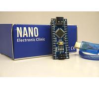 Electronic Clinic Nano 3.0 ATmega328P Type-C USB avec câble USB-C CH340 Carte contrôleur compatible avec Arduino Nano CH340 USB Driver Nano V3.0 ATmega328 Arduino IDE