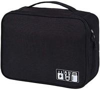 Electronic/Digital Accessory Bag For External Hard Drives, Cables, Plugs, Mice, Headsets, Black, Modern