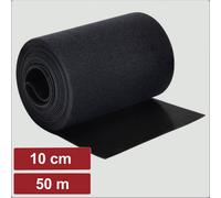 Electronic Garage EG25CA122 Bande auto-agrippante pour grouper partie velours et partie agrippante (L x l) 50 m x 10 cm noir 50 m