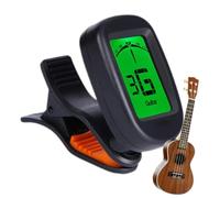 Electronic Guitar Tuner - Digital Clip On Tuner, Portable Instrument Supply | Large Screen High Precision Display | Ukulele Electric Acoustic Guitar, Beginner Professional Stage Practice Electronic Tuner