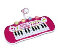 Electronic Keyboard with Microphone and Flashing Light Show