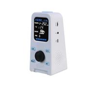 Electronic Metronome Speaker Rechargeable Vocal Metronome for Mini Piano Guitar Drum Digital Metronome Adjustable Volume(WHITE)