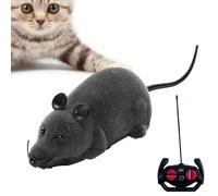 Electronic Mouse Cat Toy - ABS Remote Control 28x8.8x7cm | Realistic | Squeaky Mouse Interactive Pet Toy Battery Powered Moving Prey Simulation | for Cats Kittens Indoor Exercise Hunting