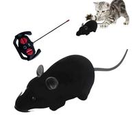Electronic Mouse Cat Toy - ABS Remote Control 28x8.8x7cm | Realistic | Squeaky Mouse Interactive Pet Toy Battery Powered Moving Prey Simulation | for Cats Kittens Indoor Exercise Hunting