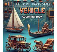 Electronic Parts Style : Vehicle Coloring Book: coloring book