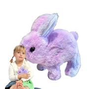 Electronic Peluche Bunny Toy- Jouet réaliste pour promener le lapin, jouet interactif en peluche | Simulation Pet Robot Electric Bunny Plush, garçons, filles, Kids Companion For Home