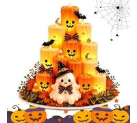 Electronic Pumpkin Candle Light | Flameless Led Lamp Cute Centerpieces