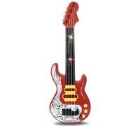Bontempi Guitare électronique Rock rouge à motifs, petite
