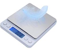 Electronic Scale Kitchen Food Scale Mini Digital Scale Stainless Steel Platform Jewelry Scale Tray Electronic Scale (Color : 3kg 0.1g)