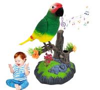Electronic Talking Bird - Simulated Chirping Parrot Toy, Sensor-Activated Realistic Bird | Interactive Toy for Boys, Girls, Kids, Adults, Home, Kids’ Room, Desk, Den, Office, Educational, Fun Gift