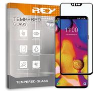 ELECTRÓNICA REY Verre Trempé 3D pour LG V40 THINQ, Noir, Protecteur d'écran qualité supérieure, Protection Complète, 3D, 4D, 5D