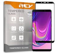 ELECTRÓNICA REY Verre Trempé 3D pour Samsung Galaxy A9s 2019 / A9 2018, Noir, Protecteur d'écran qualité supérieure, Protection Complète, 3D, 4D, 5D