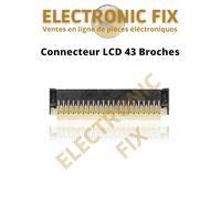 ELECTRONICFIX Connecteur FPC, Écran LCD, Prise 43 Broches de Remplacement pour Nintendo Switch Oled