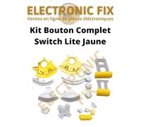 ELECTRONICFIX Kit Lot Complet Bouton/Touche/Commande Switch Lite Jaune Gâchettes Déclancheurs Compatible avec Nintendo Switch Lite - Remplacement et Réparation