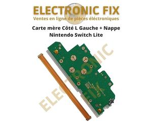 ELECTRONICFIX Nintendo Switch Carte mère Côté L gauche + Nappe Bouton D Pad Nintendo Switch Lite